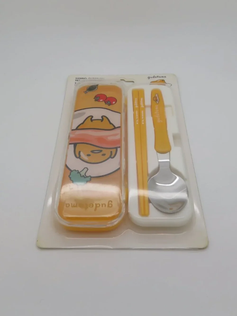 Sanrio Gudetama Chopsticks Spoon Cutlery Set